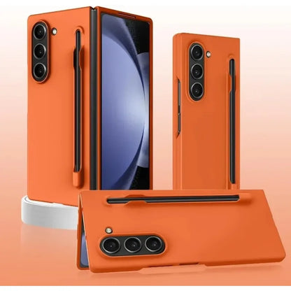 Luxury Skin Feeling PC Hard Case for Samsung Galaxy Z Fold 8 Ultra 7 6 5 4 3 with S Pen Slot and Pen Ultra-thin Shockproof Cover