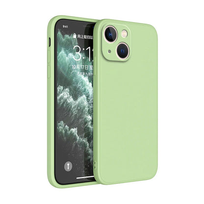 Original Square Liquid Silicone Phone Case for iPhone 14 13 7 8 Plus X XR XS 11 12 Pro Max SE 2 3 Luxury Camera Protective Cover