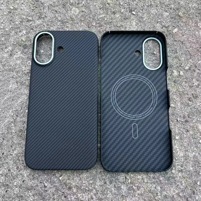 For Magsafe Magnetic Case For iPhone 17 Real Carbon Fiber Luxury Aramid Fiber Back Cover for iPhone 17 Carbon Case capa