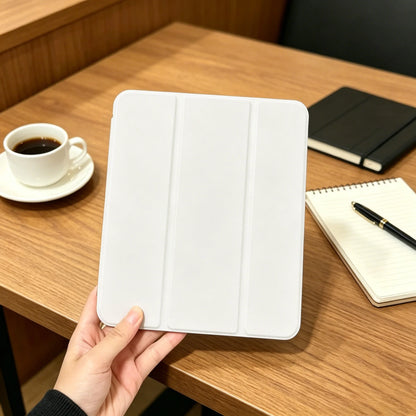 Trifold TPU Tablet Case with Pencil Holder, Auto Wake/Sleep Smart Cover for iPad (Compatible with Multiple Models, Slim Shockproof Protective Stand Case)