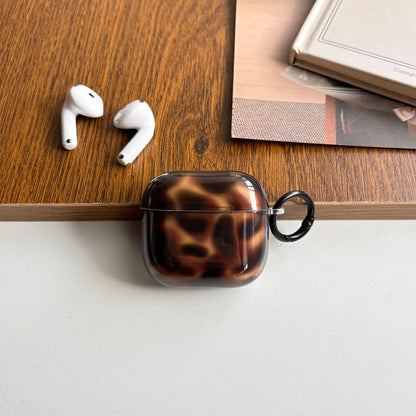 Autumn Winter Retro Brown Amber Pattern With Hook Shockproof Protective Earphone Cover Case for AirPods 1 or 2 3 4 5 Pro 2 Pro 3