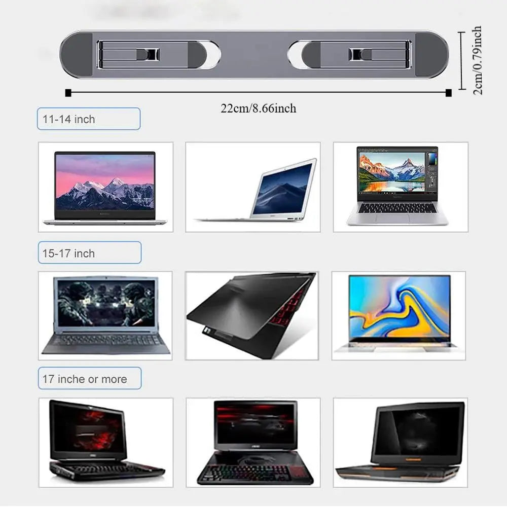 Universal Multiple Colors Laptop Legs Folding Keyboard Riser Invisible Laptop Riser Stand for MacBook/Dell/HP/Lenovo/Samsung