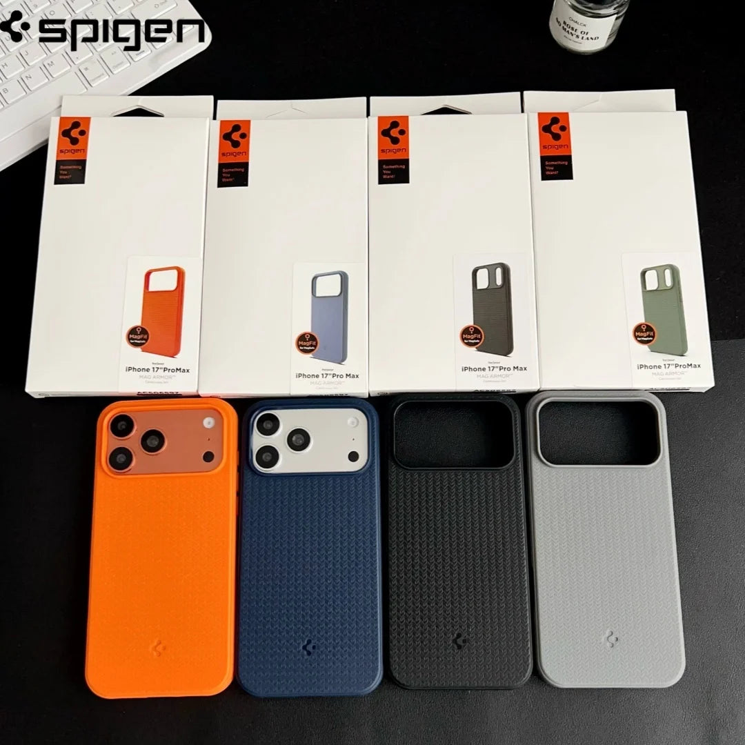 Spigen Liquid Air Cases For iPhone Air 17 16 15 14 13 12 ProMax 16Plus Soft TPU Rugged Armor For Magsafe Wireless Charging Cover