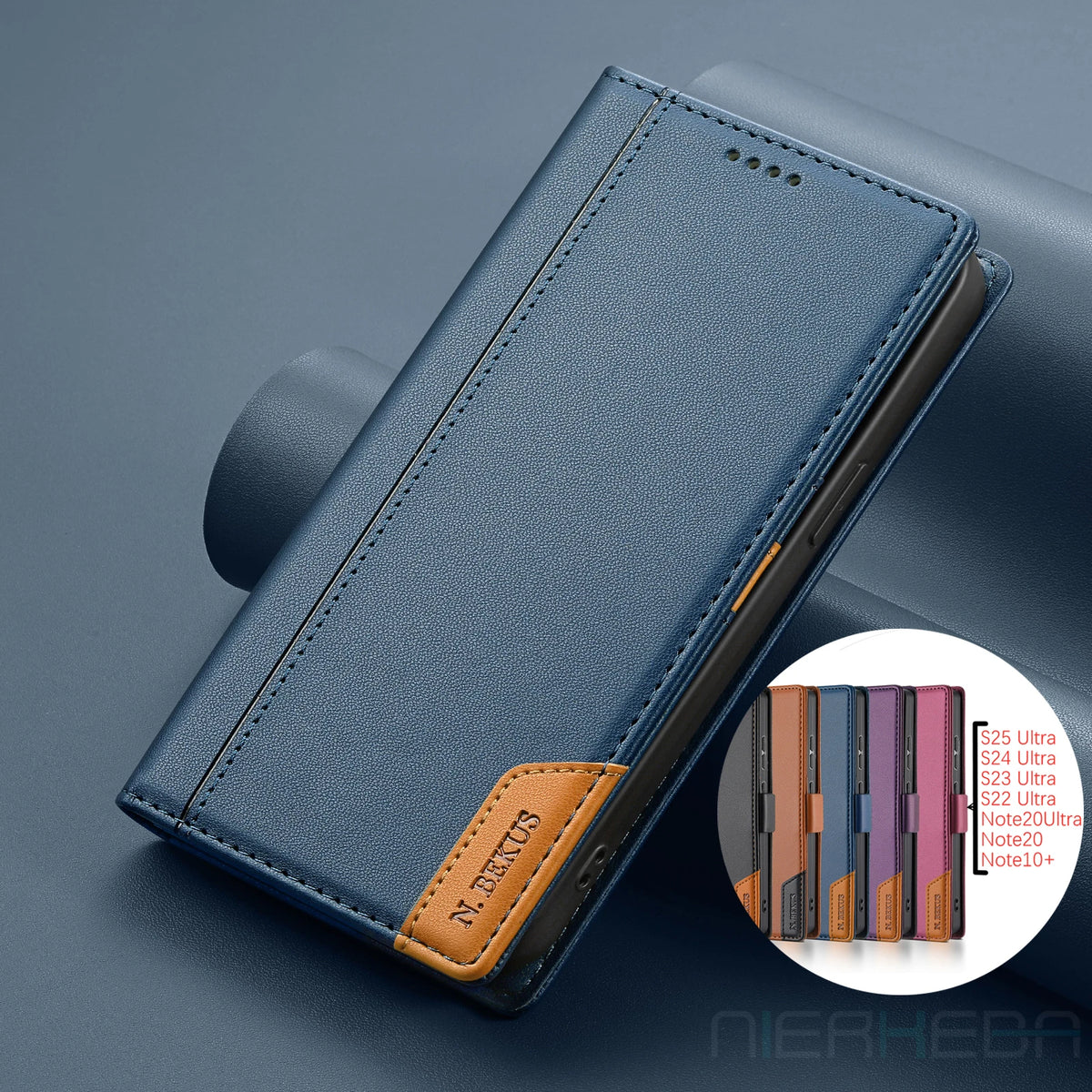 Magnetic Flip Leather Case For Samsung Galaxy S26 S25 Edge S24 S23 Ultra S22 S21 FE S20 S10 Plus Note20 A17 A16 A56 Wallet Cover