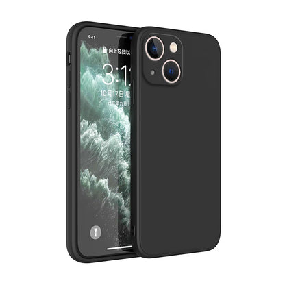 Original Square Liquid Silicone Phone Case for iPhone 14 13 7 8 Plus X XR XS 11 12 Pro Max SE 2 3 Luxury Camera Protective Cover