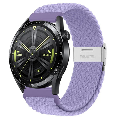 20 22mm Strap for Samsung Galaxy Watch 7 6 5 4 Band 40/44mm 5Pro Active 2 Gear S3 Braided Elastic Bracelet for Huawei GT2/3 4Pro