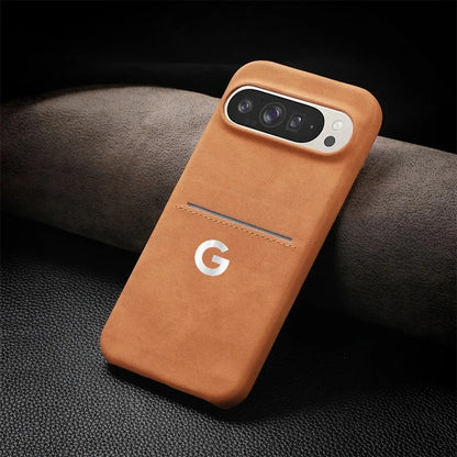 High Texture Retro Business Sheepskin Case For Google Pixel 11 10 9 ProXL 8 Pro Card Slot Skin Friendly Shockproof Protect Cover