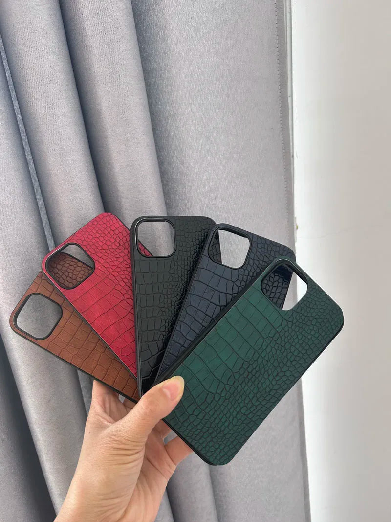 Luxury Glitter Cover Leather Case for Samsung Galaxy S25 S24 S23 S22 S21 Ultra Plus S20 FE Crocodile Patterned Cover