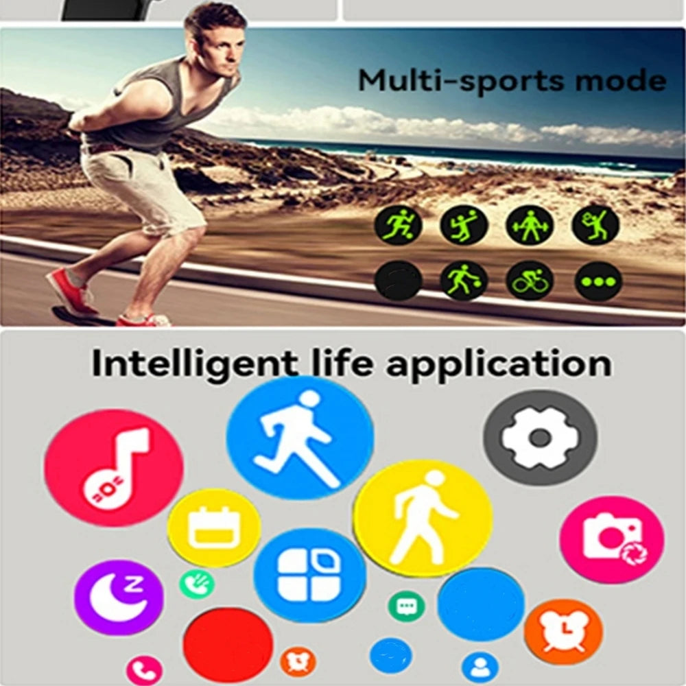 2026 New Men's Smart Watch Women's Gift 2.01inch HD Full Touch Screen Sports Fitness Watch Electronics Bluetooth Talk Smartwatch