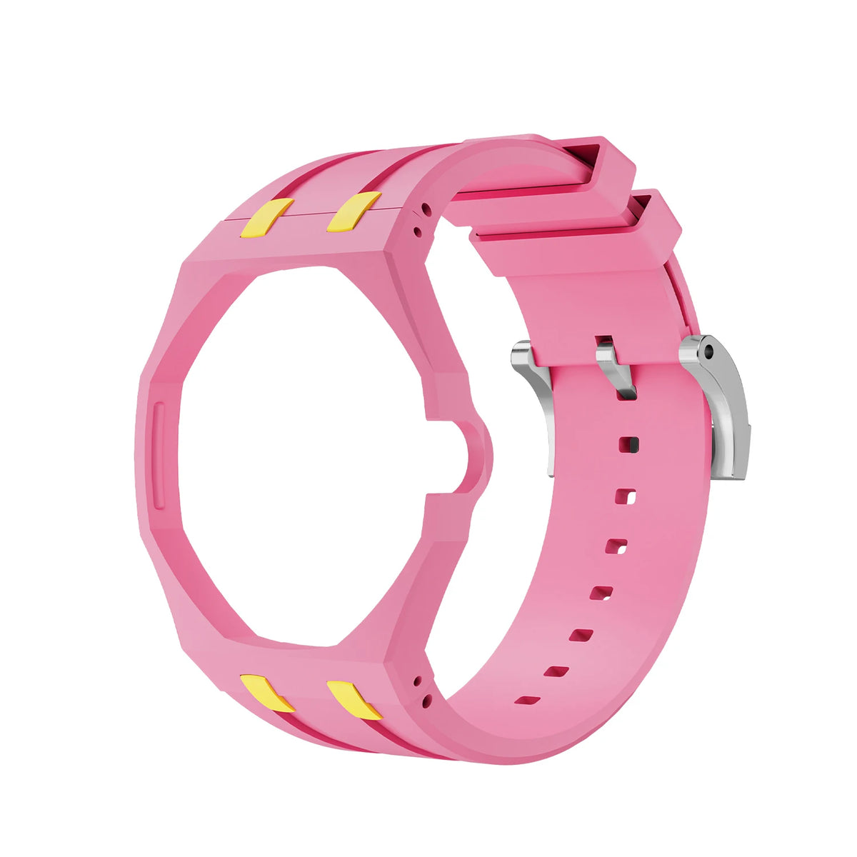 Bioceramics Watch Case+Silicone Band Modification Kit Strap Case Changer To Wristwatch Accessories For Royal Pop