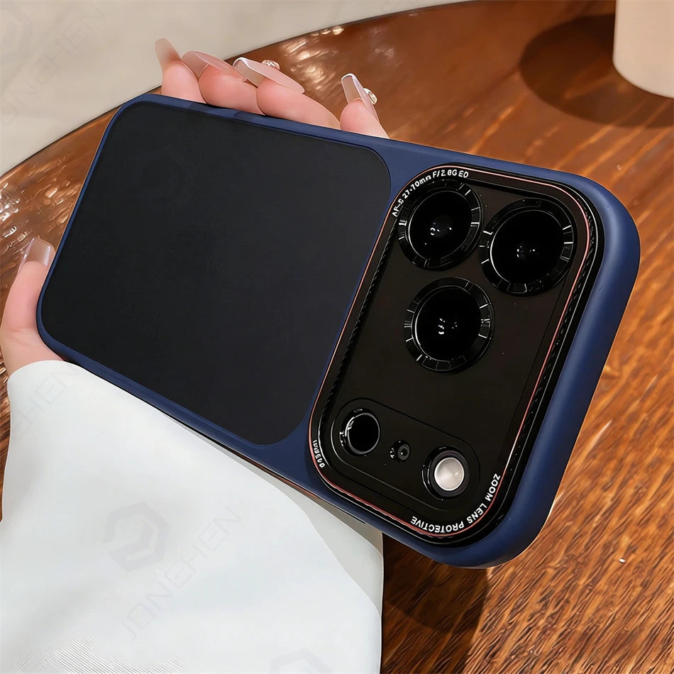 New Silicone Bumper Translucent Case For iPhone 17 18 Pro Max Orange Camera Lens Protection Shockproof Matte Clear Back Cover