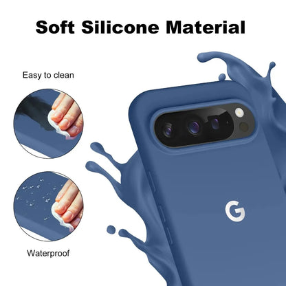 Matte Soft Liquid Silicone Slim Case for Google Pixel 8 9 10 11 Pro XL 6 7 8A 9A 10A 7A 6A Skin Feel Pure Color Ultra Thin Cover