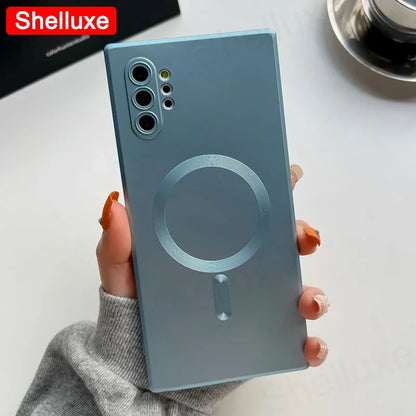 Note10 Plus Case Shelluxe Luxury For Magsafe Wireless Charge TPU Soft Case For Samsung Galaxy Note 10 Plus 20 Note20 Ultra Cases