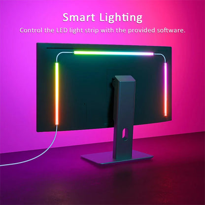 USB Computer Sync Light Strip PC Strip Lights 24 27 32 34 Inch Monitor RGB Screen LED Backlight for Gaming Room Atmosphere Decor