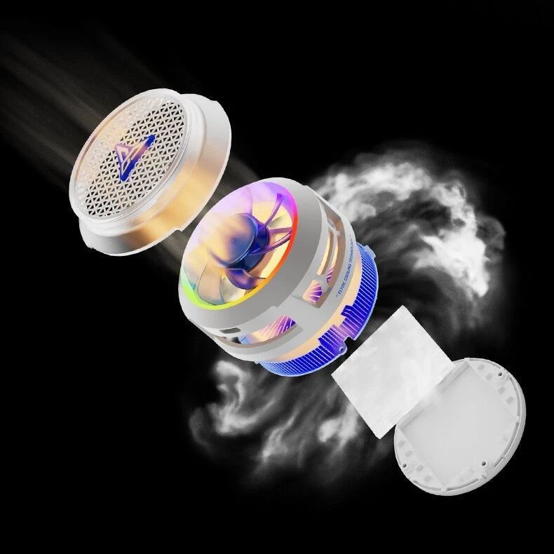 Flydigi B9X Cellphone Cooler Frequency Conversion Super Heat Dissipation Magnetic Radiator RGB Light For iPhone iPad Android
