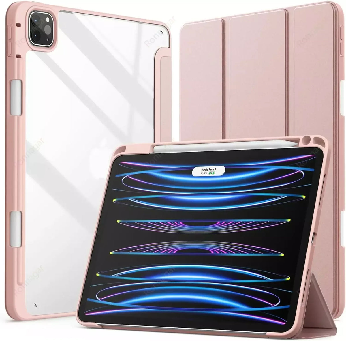 Smart Case for iPad A16 A19 12th 11th Gen 2026 2025 2024 Air11 13 M4 M3 Air 8 7 6 Air 5 4 Pro11 13 M4 M5 M2 10th 9 8 7 10.2 10.5