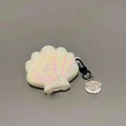 3D Blue Shell Earphone Case for AirPods Pro 3 2 Cute Ocean Conch Protective Cover For Airpods 4 3 2021 with Keychain Summer Gift