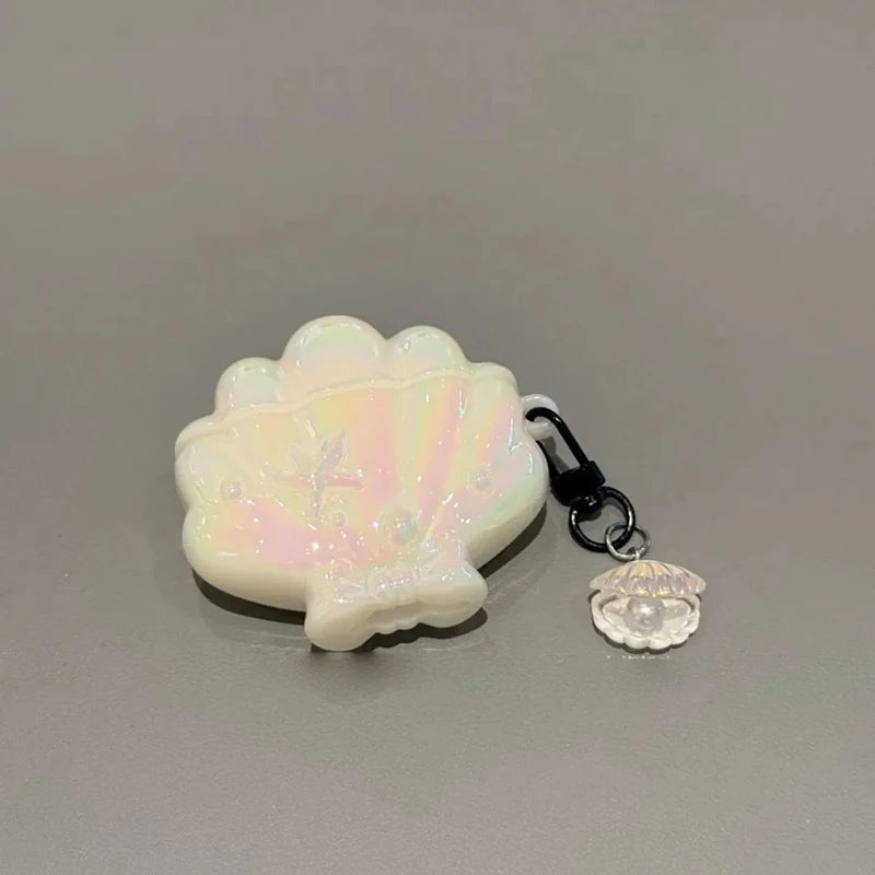3D Blue Shell Earphone Case for AirPods Pro 3 2 Cute Ocean Conch Protective Cover For Airpods 4 3 2021 with Keychain Summer Gift