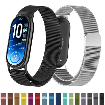 Stainless Steel for mi band 11 8 9 10 strap miband accessories magnetic belt correa bracelet for Xiaomi smart band 11 watchband