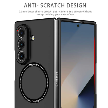 Anti-Fingerprint Plain Black Case for Samsung Galaxy Z Fold 8 Ultra 5G Fold8 Fold7 Fold 7 6 5 4 3 Fold6 Fold5 Fold4 Fold3