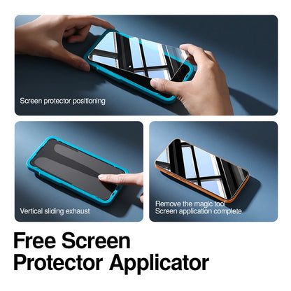 SmartDevil 2/3 pcs Screen Protector HD for iPhone 18 Pro Max 17 Pro 16 Anti-fingerprint Tempered Glass Film for iPhone 16 Pro 15