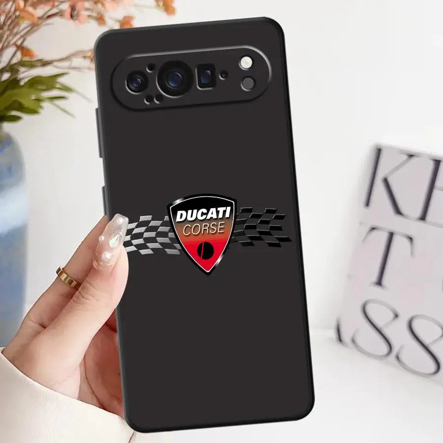 Case for Google Pixel 8a 6 7 8 Pro 10 9 Pro XL 7a 9a 6a Soft Shell Moto-rcycleS Racing DD-ucatieS
