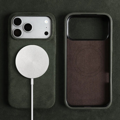 Luxury Magnetic For ALCANTARA Case For iPhone17 Pro Max 16 15 14 13 12 for Magsafe Artificial Leather Supercar Suede Phone Cover