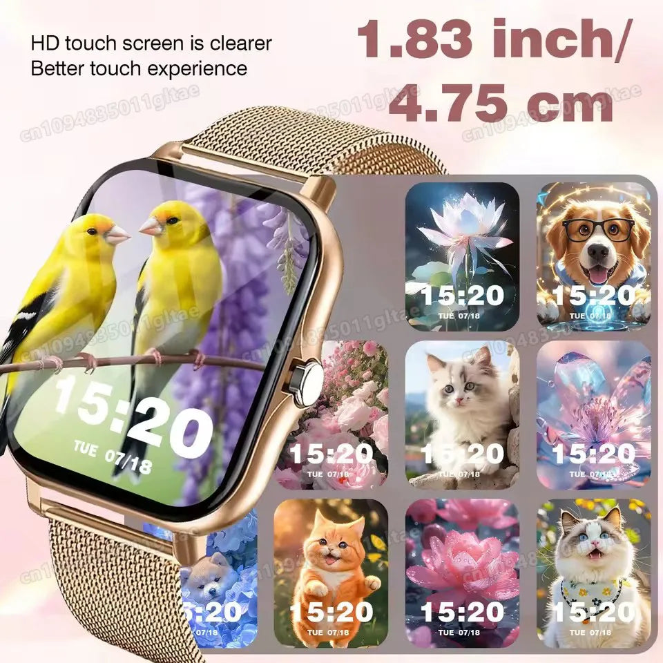 2026 New Smart Watch Bluetooth Call Fitness Tracker Heart Rate Sleep Record Outdoor Sport Watch for Android/IOS Men Women HT30
