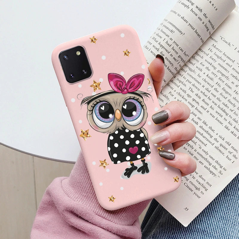 Soft Case For Samsung Galaxy Note 10 Lite Phone Cover Cute Flowers Butterfly Fundas TPU Coque For Samsung Note 10 Lite Bumper