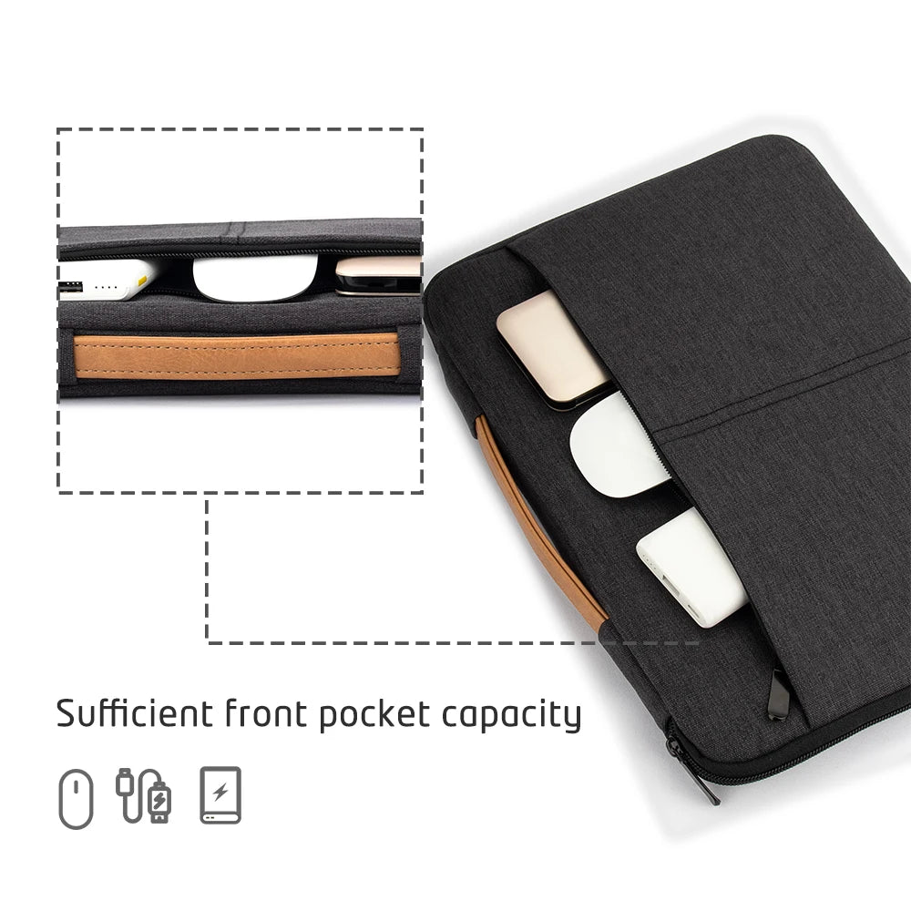 Protective Laptop Sleeve Case for 13.3 14.2 15 15.6 Inch New MacBook Pro M3 Max M2 M1 Slim Carrying Laptop Bag Men Women
