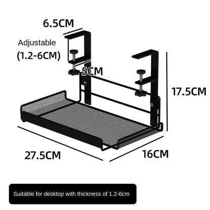 1-2PCS Under-Desk Cable Management Tray Office Cable Organizer No Drilling Desktop Cable Tray for Neat Cable Arrangement