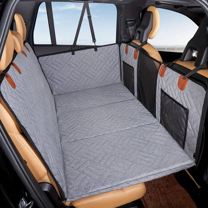 Hammock-Style Portable Back Seat Cover: Waterproof & Scratch-Proof Pet Car Seat Protector - Anti-Slip Fabric with Soft Padding