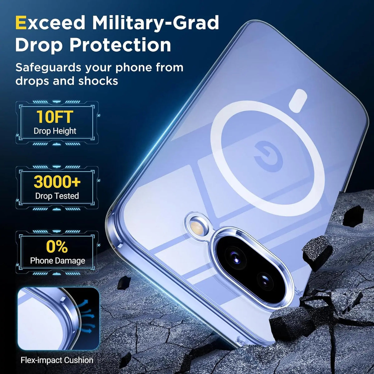 Magnetic Wireless Charging Case For Google Pixel 9A 10A 11 Pro XL Pixel9A Google10A 10 Pro XL 5G Clear Shockproof Back Cover