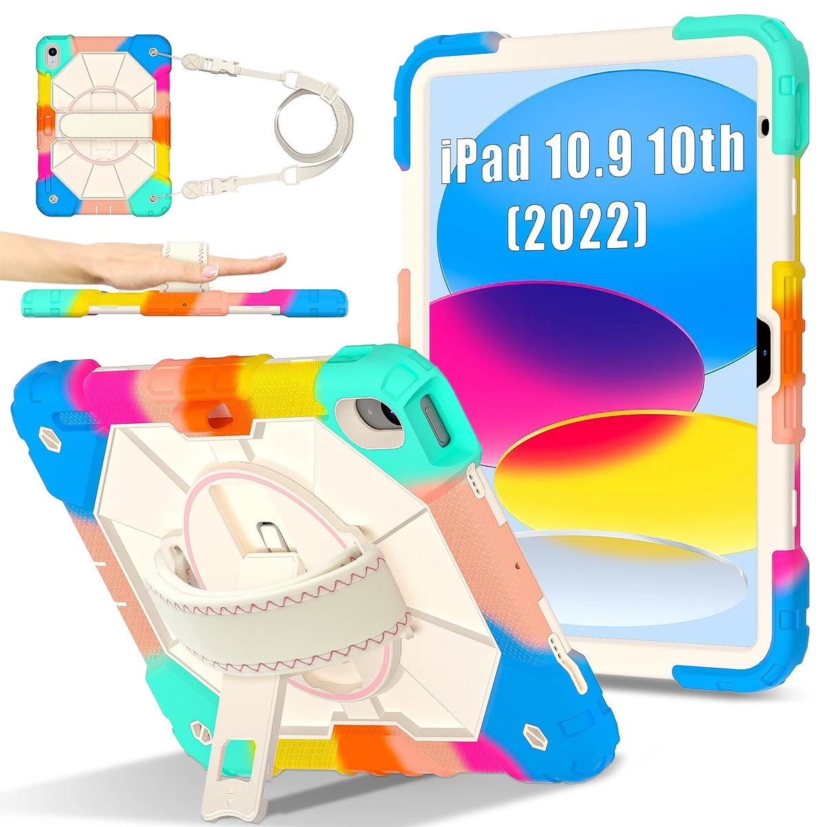 Armor Case For iPad A16 11th 2025 10th 10.9 2022 Mini 7/6 Kids Stand Shockproof Tablet Cover For iPad Air 11 10.9 Pro 11 Air 13