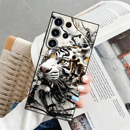 Cool Tiger Funda Phone Cover Case for Samsung Galaxy S26 Ultra S24 S21 FE S25 Plus S23 S20 Ultra S10 S9 Note 20 8 9 10