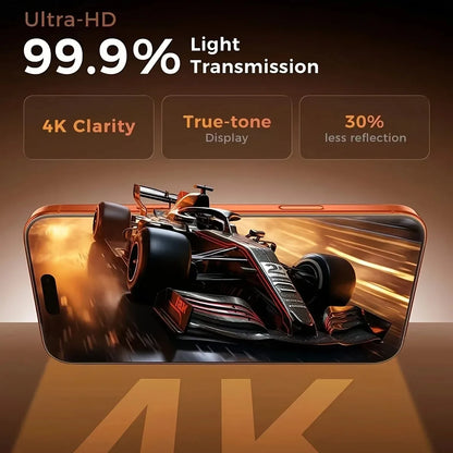 High-Definition Tempered Glass Screen Protectors, Full-Screen High-Definition, High Hardness And Scratch Resistance, for iPhone 17 16 15 14 13 12 11 Pro Max 14 15 16 Plus 16e,17Air 3 pcs