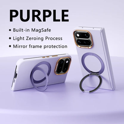 360 Rotating Magnetic Stand Skin Feel Case for Google Pixel 11 PRO FOLD for Magsafe Shockproof Hinge Protection Slim Fit Cover