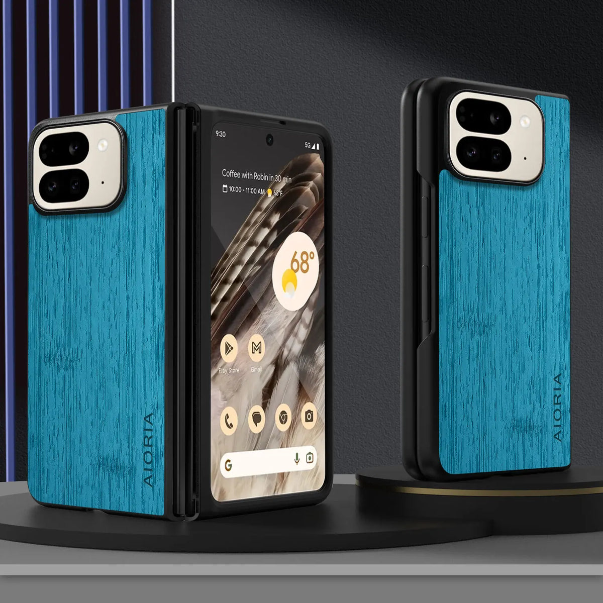 Case for Google Pixel 10 9 Pro Fold Straight Wood Grain PU Leather phone cover for Google pixel 10 Pro Fold case capa
