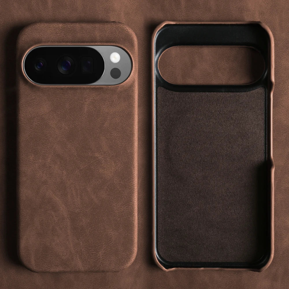 Luxury Leather Phone Case For Google Pixel 11 10 9 Pro XL 10A 9A 8 8A 7 7A 6 Pro Shockproof Back Cover Cases Funda Coque Shell