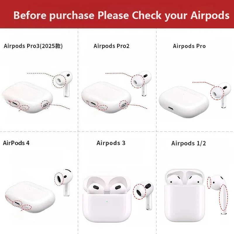 New 2025 For AirPods Pro 3 Case Cartoon Silicone shell Earphone shockproof Case For AirPods 1 2 3 4 Pro or Pro 2nd Protective ﻿