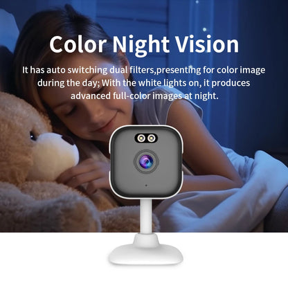 5MP Mini Cube Camera 5G Wifi Indoor Security IP Cam with Two Way Audio 3MP Human Detection CCTV 2MP Onvif 5X Zoom O-Kam Pro APP