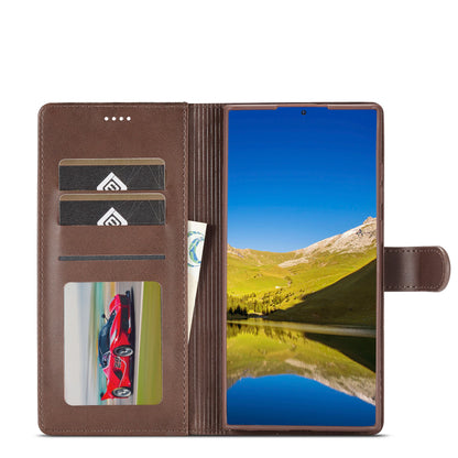 Business Leather Case for Samsung Galaxy S26 S25 Ultra S24 S23 FE S22 S21 S20 S10 Plus Note 20 + Flip Wallet Card Holder Cover