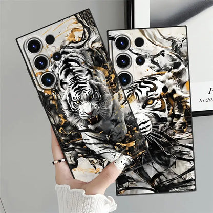Cool Tiger Funda Phone Cover Case for Samsung Galaxy S26 Ultra S24 S21 FE S25 Plus S23 S20 Ultra S10 S9 Note 20 8 9 10