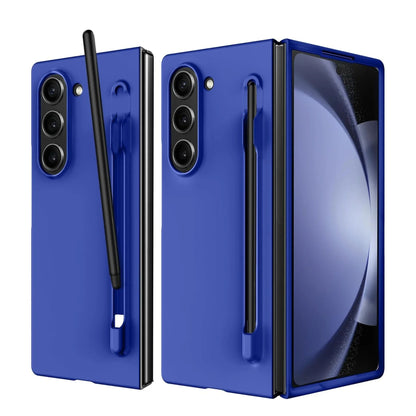 Luxury Skin Feeling PC Hard Case for Samsung Galaxy Z Fold 8 Ultra 7 6 5 4 3 with S Pen Slot and Pen Ultra-thin Shockproof Cover