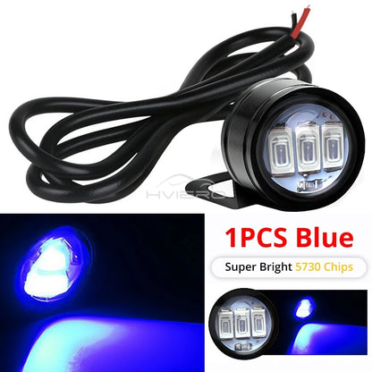 1X Car Eagle Eye Mirror Light DRL Backup Bulb Auto Motor Led Turn Signal Reverse Parking Brake Trunk Lamping Daylight Waterproof