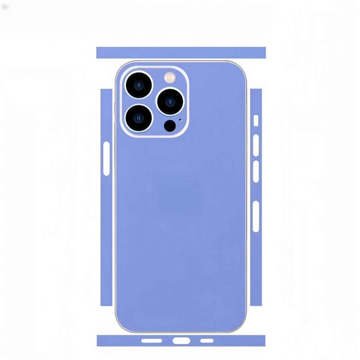 Plain Color Decal Skin for iPhone 13 14 15 16 17Pro Max Back Film Cover Wrap Rear Screen Protector Anti-scratch Durable Sticker