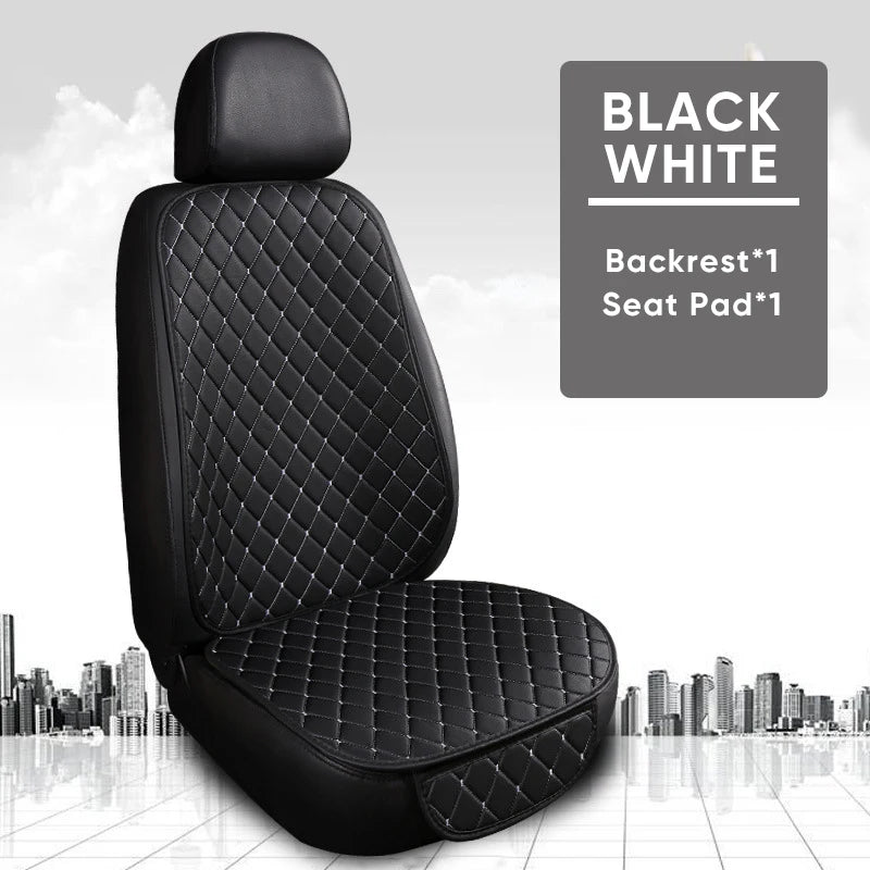 Karcle PU Leather Car Seat Covers Full Set Anti Slip Car Seat Cushion Rear Seat Protector Universal Waterproof Car Seat Pad