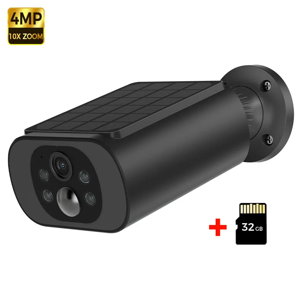 Solar Camera WIFI Outdoor Wireless Security Cam 2.5K Ultra Standby Time PIR Smart Light Color Night Vision AI Detect Battery Cam
