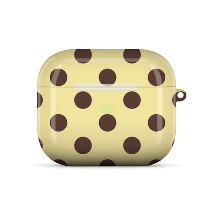 Couture Brown Burgundy Shockproof Protective Glossy HD Hard PC Cover Case For AirPods Earphone 1 2 3 Pro Pro2 With Metal Hook