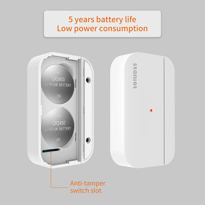 Staniot Door Sensor Wireless Smart Home Security Window Detector 5-Year Battery Life Door Open Closed Magnetic Contact Sensor